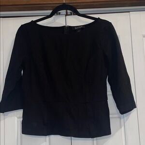 White House Black Market Classic Black Blouse